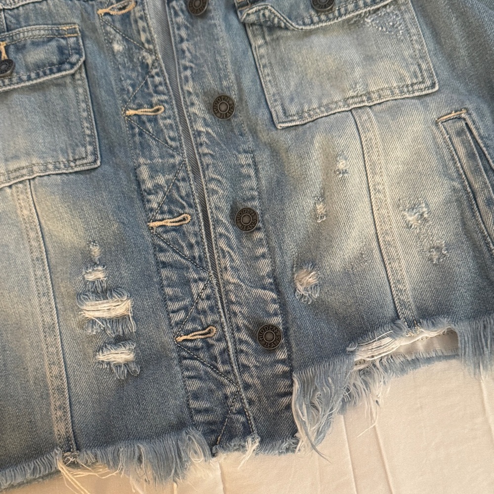 Distressed Denim Jacket by Hidden - Picture 3 of 16